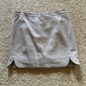 J. Crew Light Taupe Wool-Blend Mini Skirt